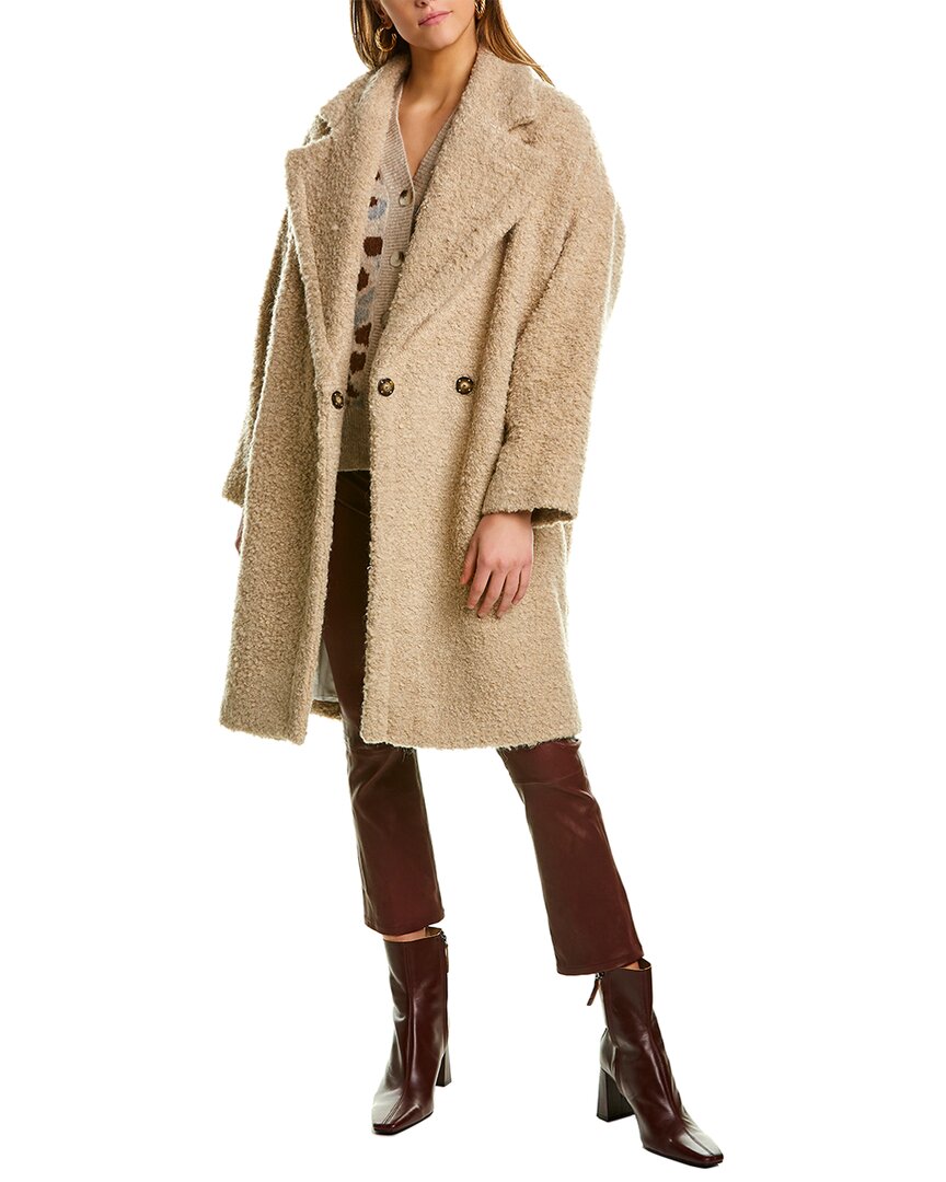 Iro Kati Wool-blend Coat In Brown