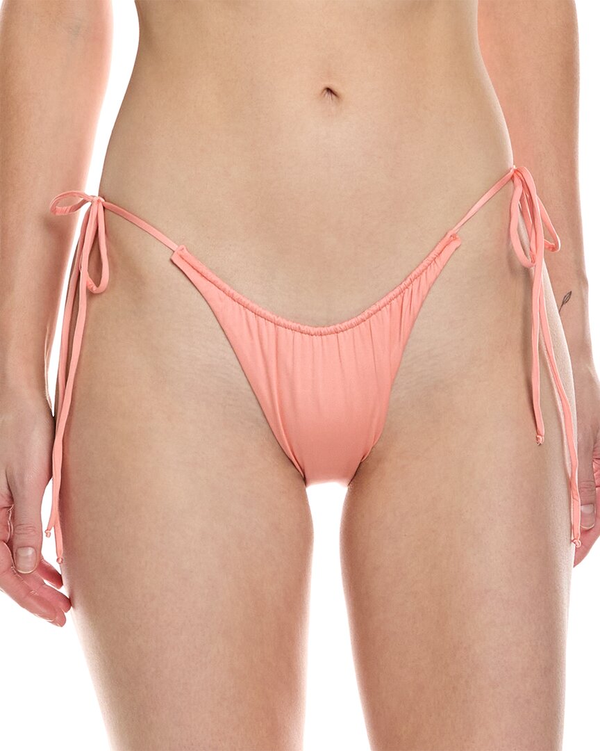 Shop Monica Hansen Beachwear Money Maker High-cut Bikini Bottom In Orange