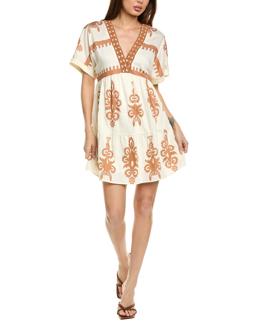 Brook + Lynn Mini Dress In White