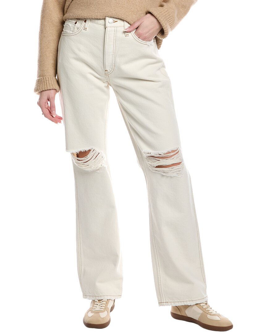 Re/done Relaxed Long Wide Leg In White