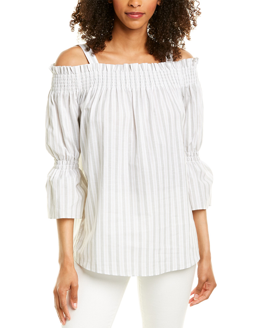 Image of tyler boe Emerson Tricolor Linen-Blend Shirt