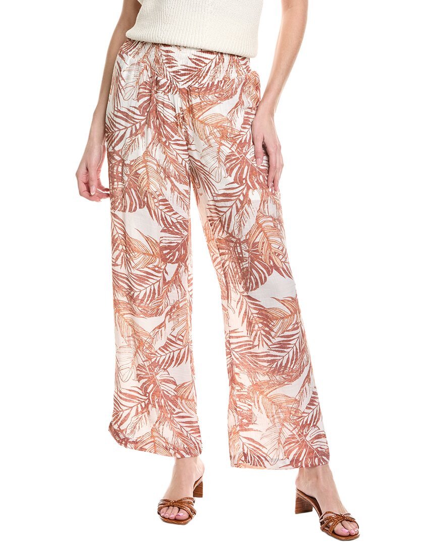 Nanette Lepore Smocked Wide Leg Pants In Pink