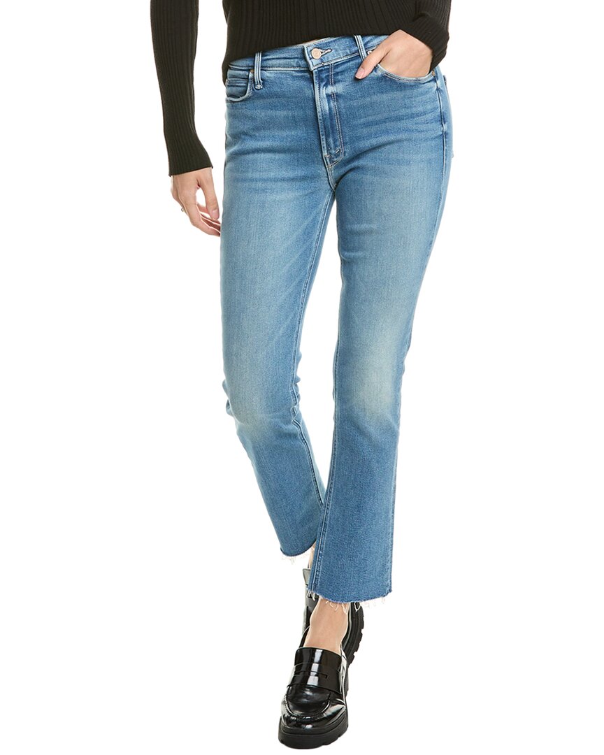 MOTHER MOTHER MID-RISE DAZZLER RIDING THE CLIFFSIDE ANKLE FRAY JEAN