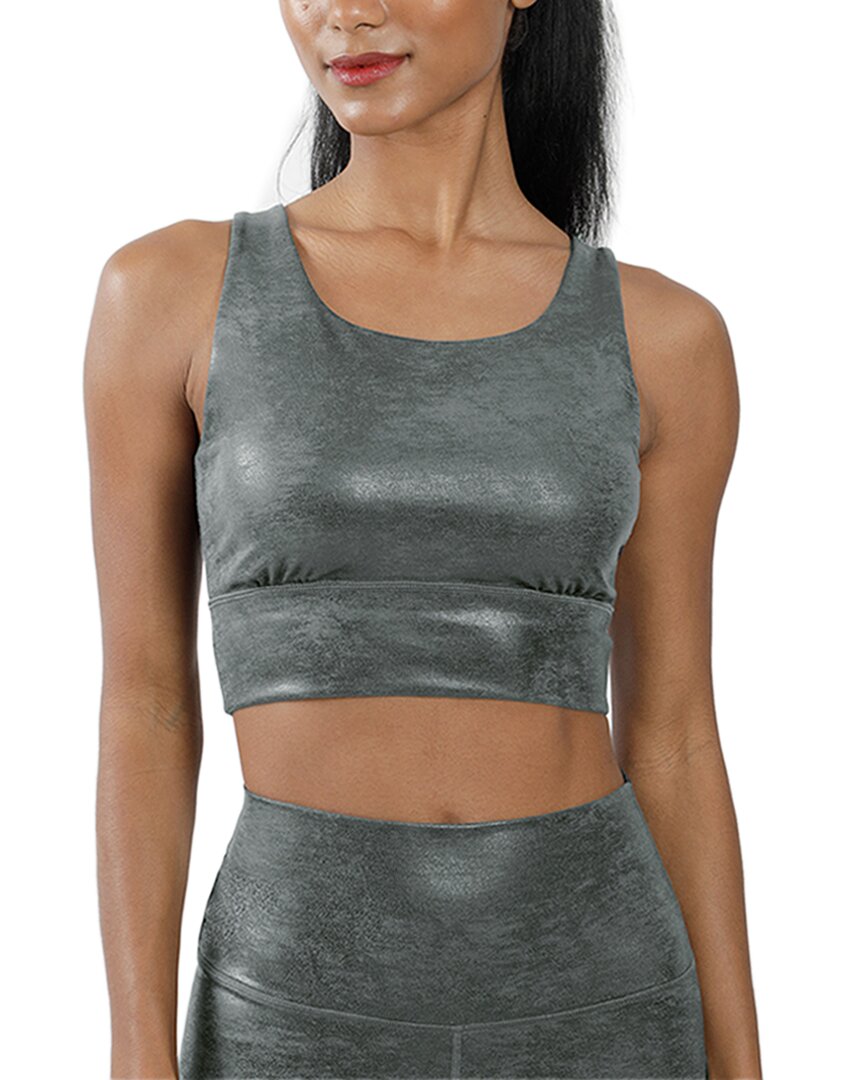 Yogalicious Emily Lux Bra In Gray