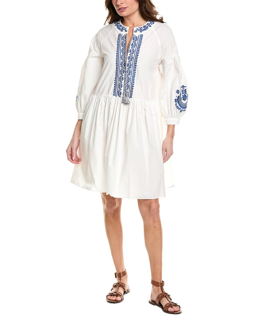 Weekend Max Mara Dirce Cotton Poplin Mini Dress In White