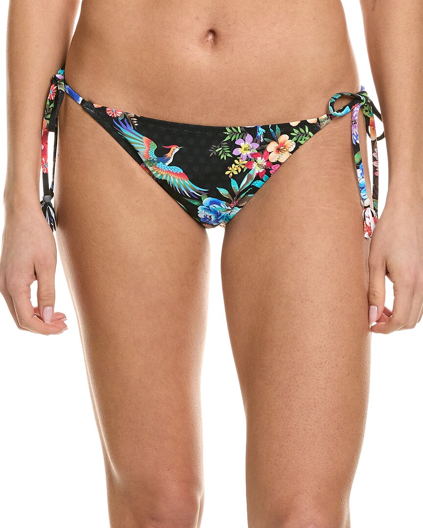 Johnny Was String Bikini Bottom In Black