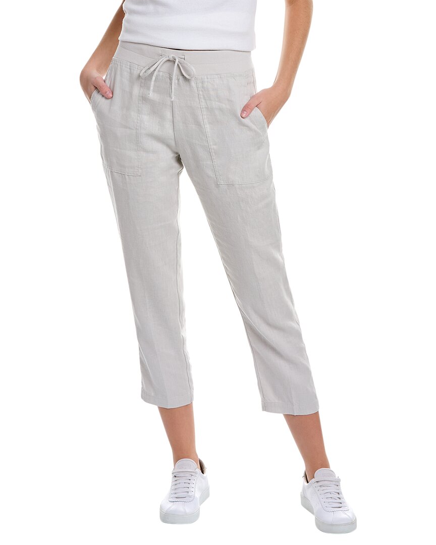 James Perse Military Cropped Linen Pant