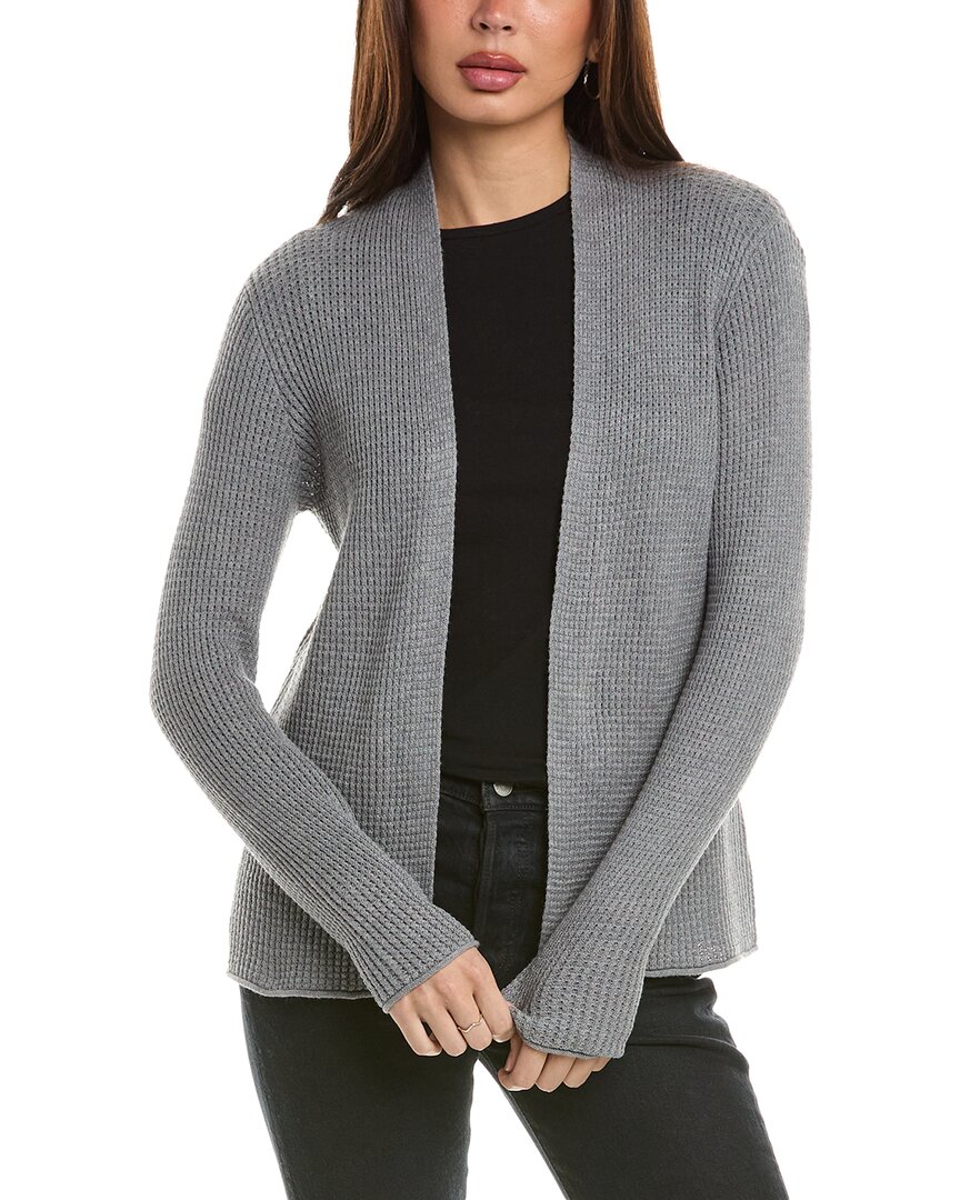 Shop Hannah Rose Thermal Shrunken Cashmere-blend Duster In Grey