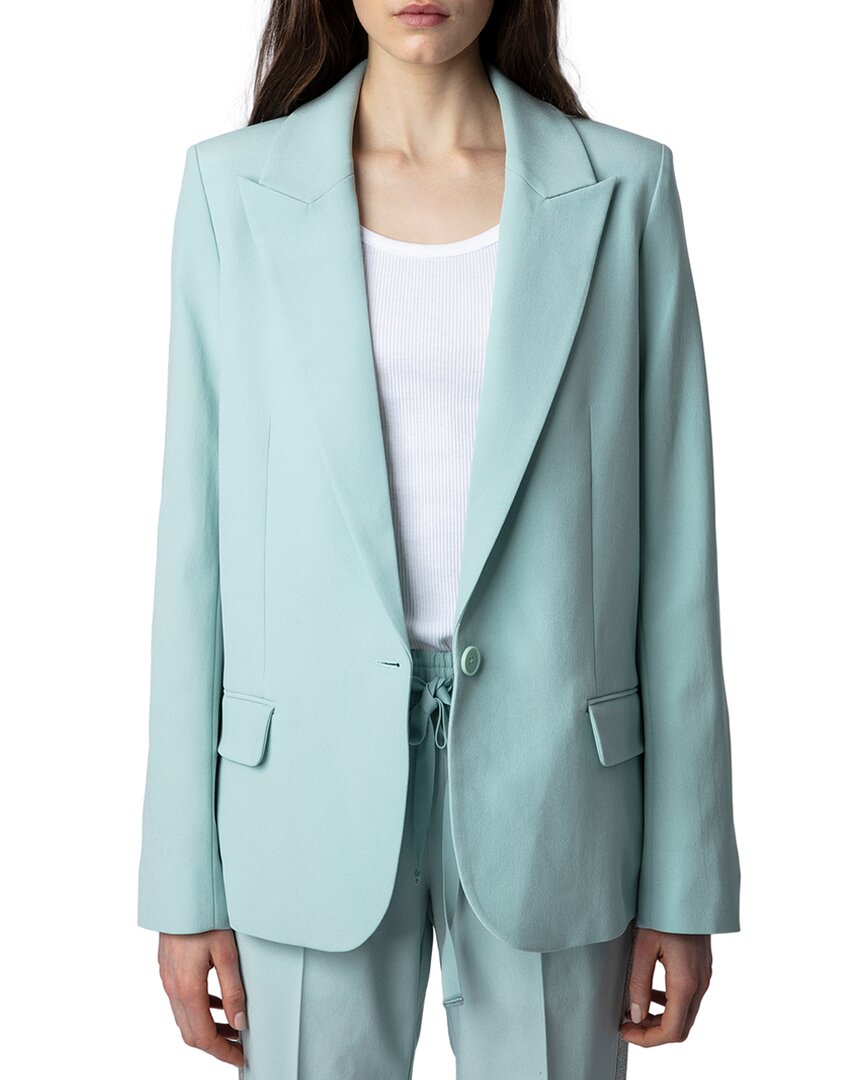 Shop Zadig & Voltaire Voyage Crepe Blazer