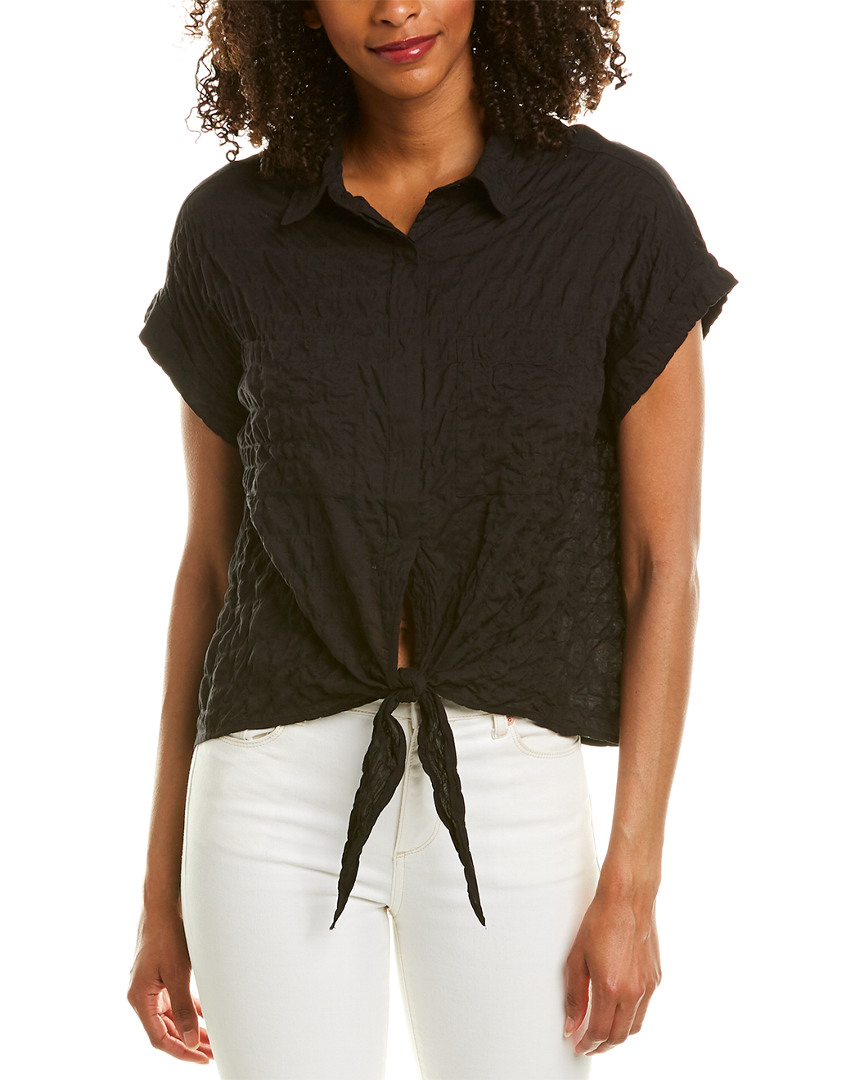 Image of ELAN Tie-Front Top