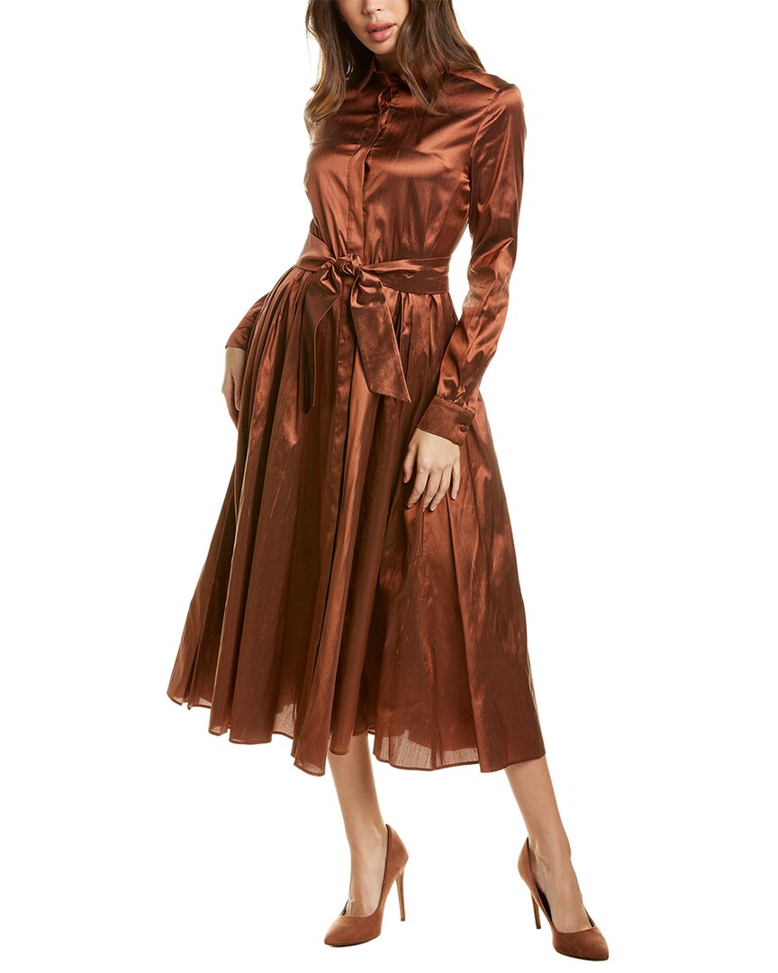 Image of Max Mara Edwidge Silk Shirtdress