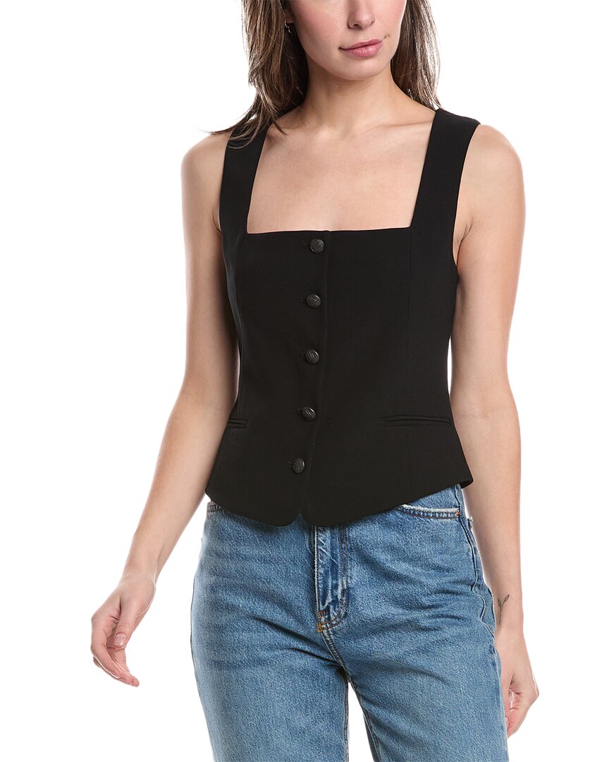 Rag & Bone Maria Wool-blend Vest In Black