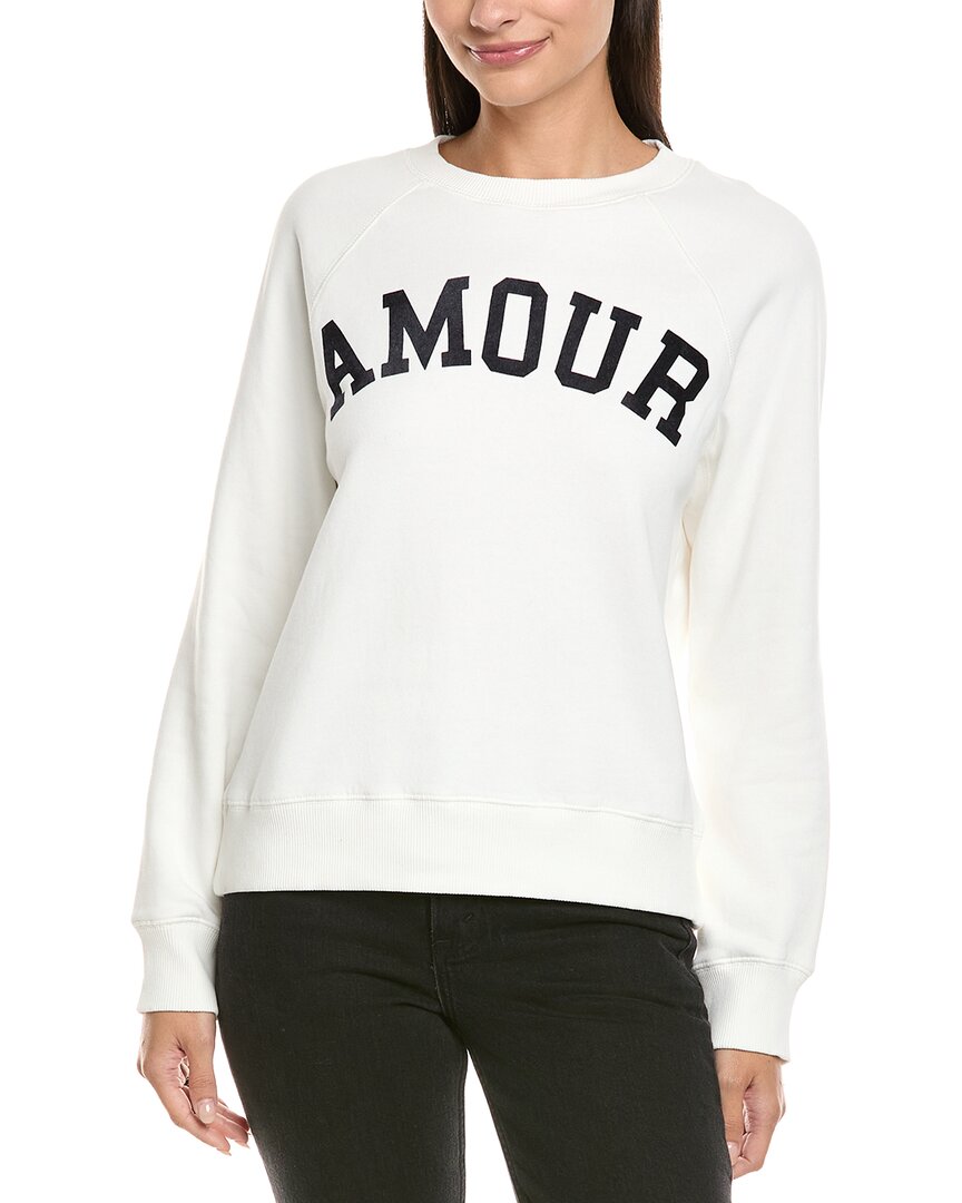 Zadig & Voltaire Amour Flock Sweatshirt In White