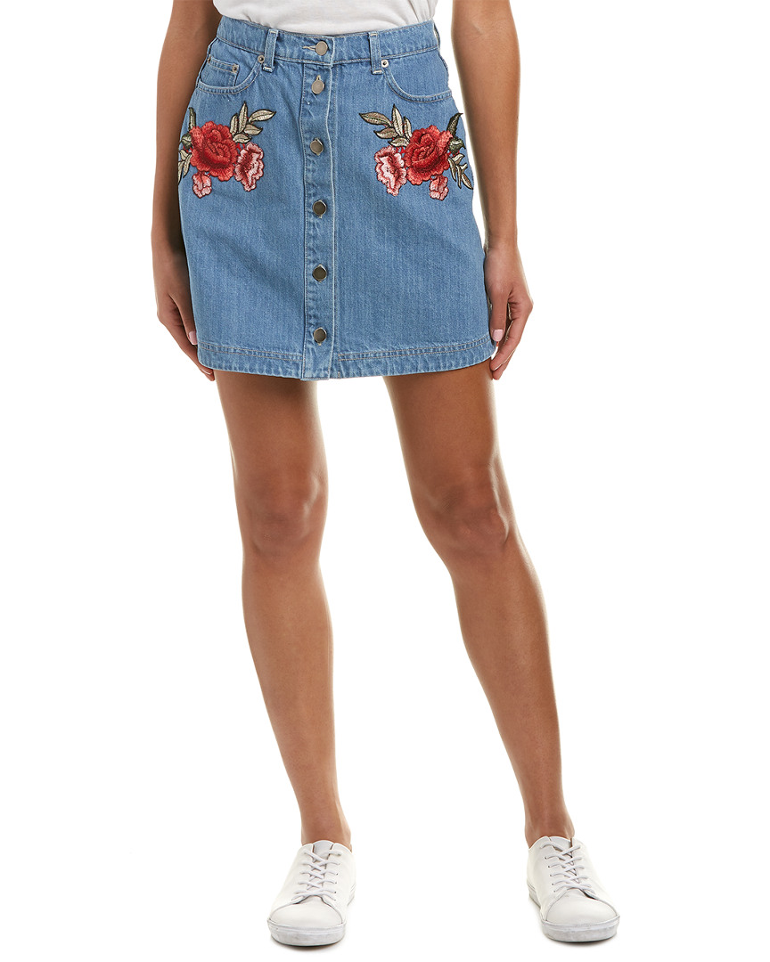 Image of NICHOLAS Denim Pencil Skirt