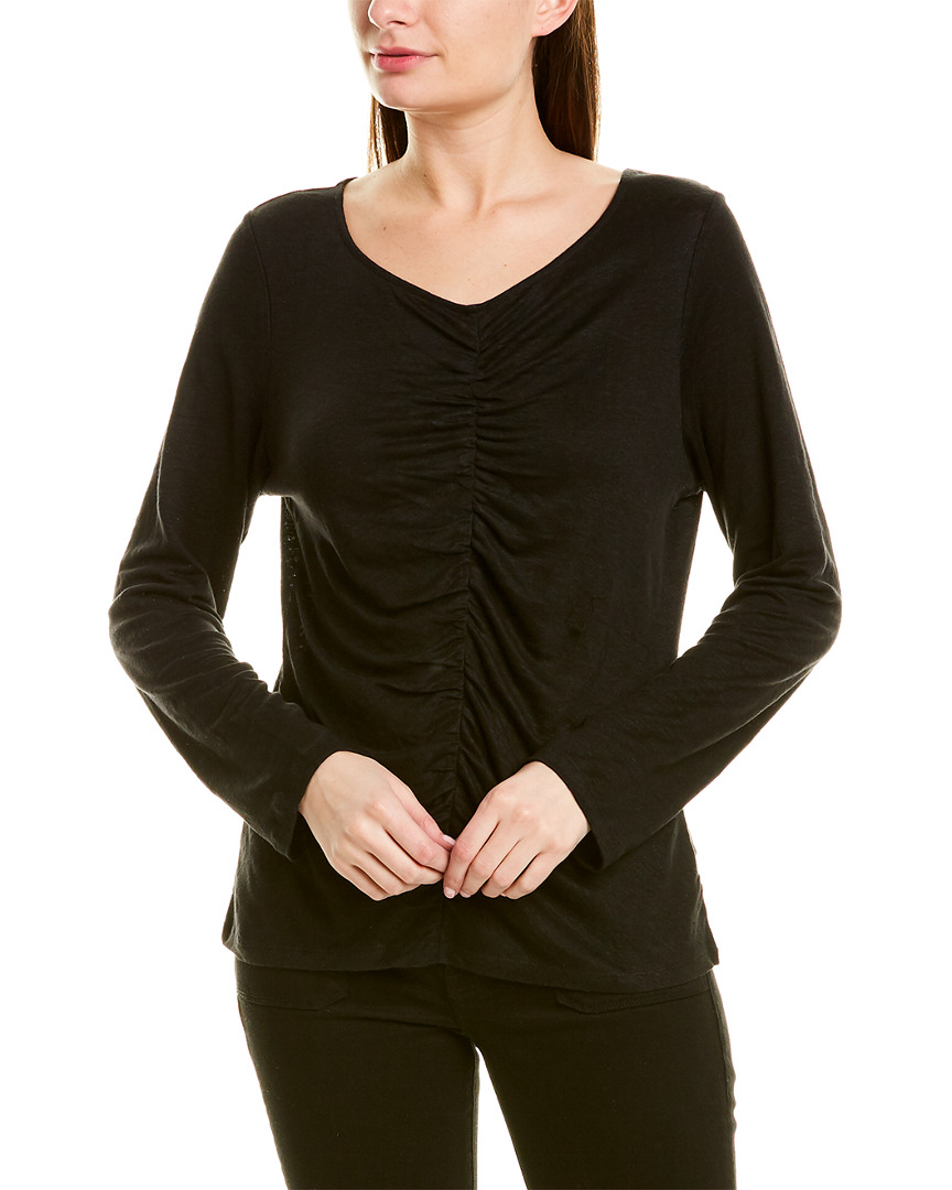 Image of FRAME Denim Shirred Linen Shirt