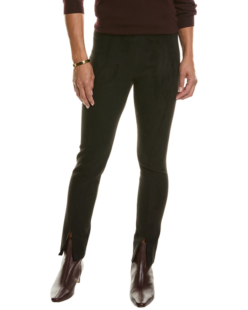 Elie Tahari Slit Vegan Suede Legging