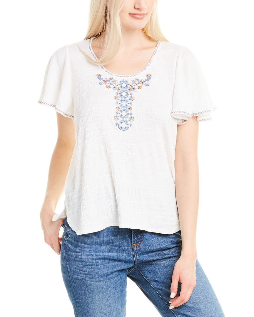 Image of Max Studio Embroidered Top