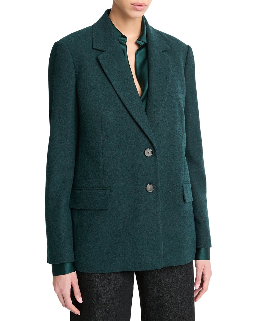 Vince Brushed Flannel Wool-blend Blazer