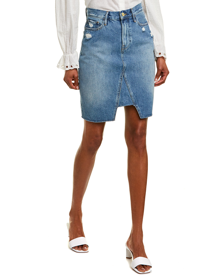 Image of FRAME Denim Tri-Panel Pencil Skirt