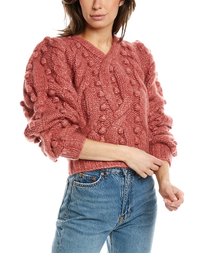 Shop Sea Ny Caden Wool-blend Sweater In Pink