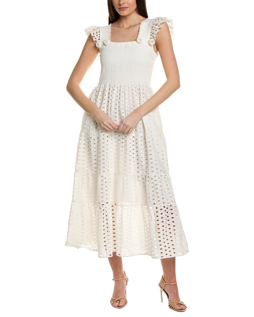 Shop Figue Madi Maxi Dress In White