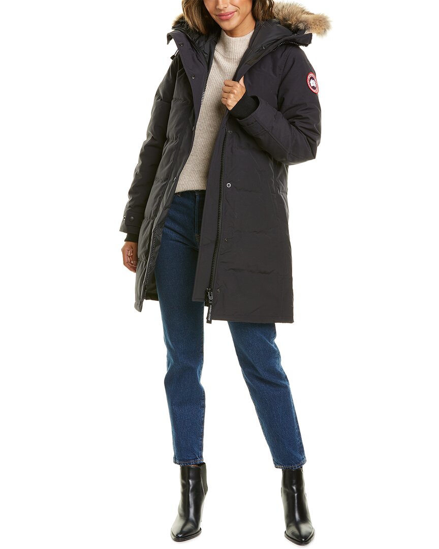 Canada Goose Shelburne Parka Coat In Blue