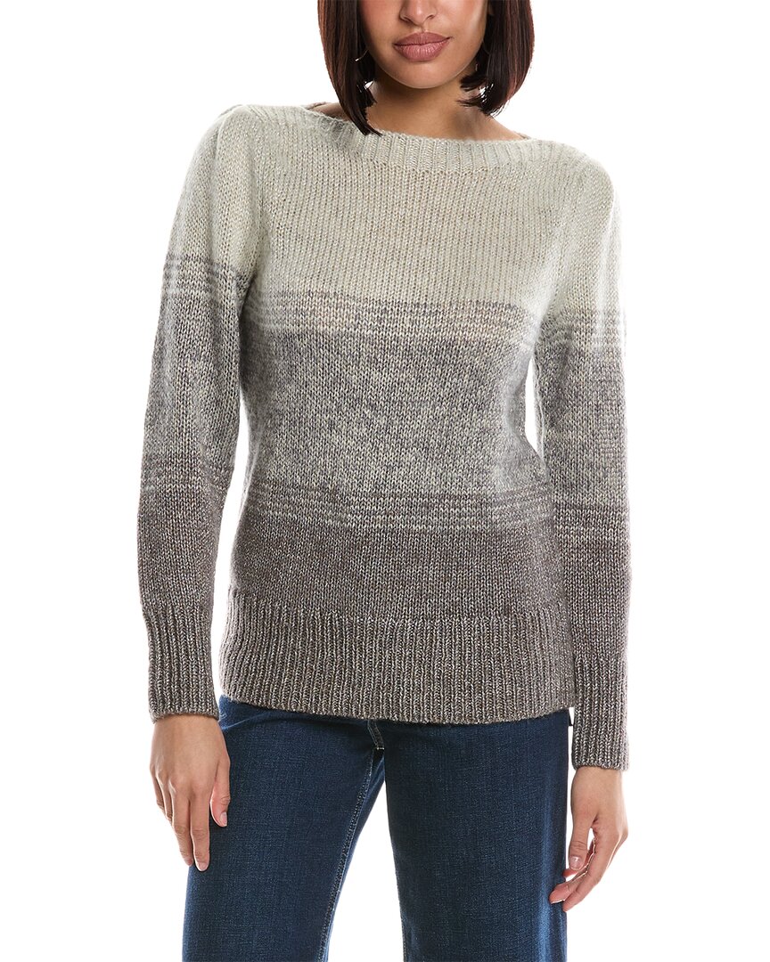 Shop Tommy Bahama Shimmer Ombre Puff Sleeve Wool-blend Sweater