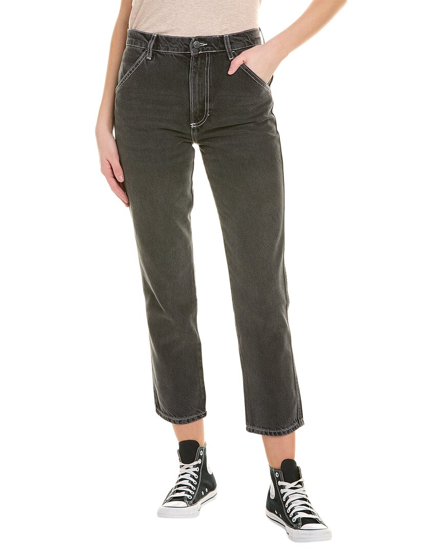Shop Boyish Rigid Space Odyssey Slim Straight Jean In Black