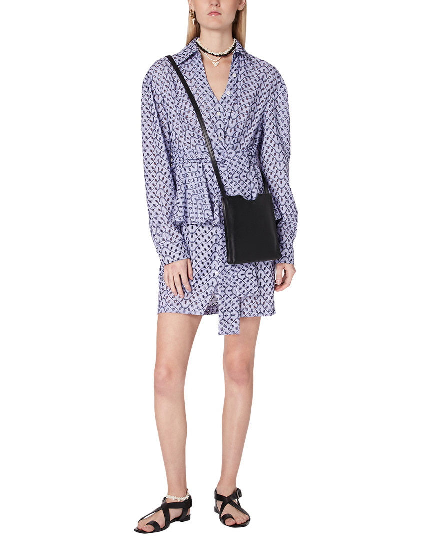 Image of Derek Lam  Crosby Nalani Peplum Mini Shirtdress