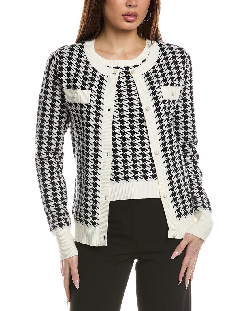 FATE FATE HOUNDSTOOTH SWEATER & CARDIGAN SET
