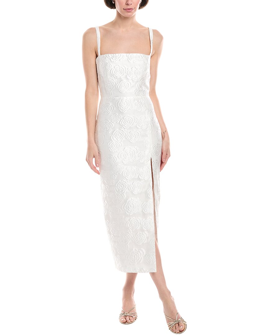 Amanda Uprichard Monica Jacquard Floral Midi Dress