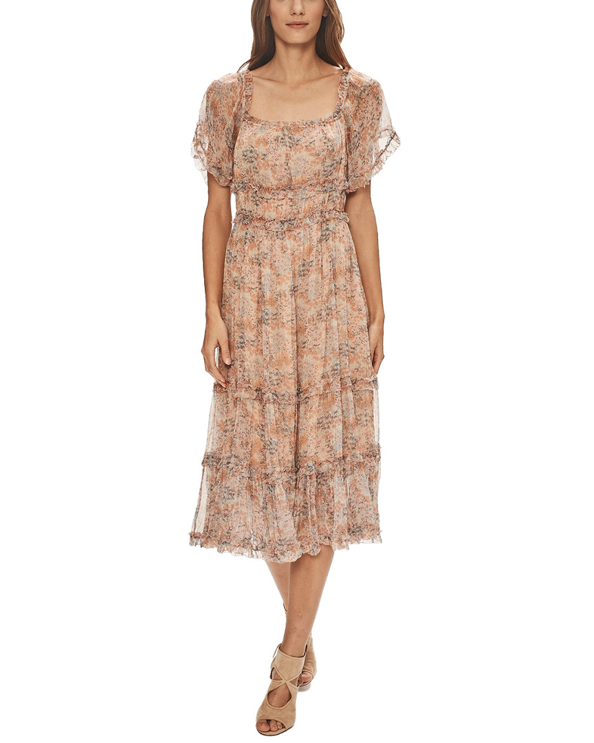 Image of Love Sam Water Lily Ruffle Off Shoulder Midi Dress