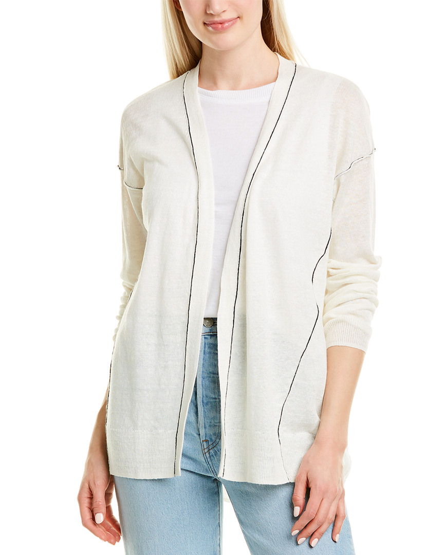 Image of InCashmere Reverse Seam Linen Cardigan