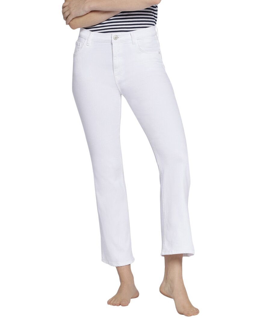 Current Elliott Current/elliott The Boulevard Optic White Bootcut Jean