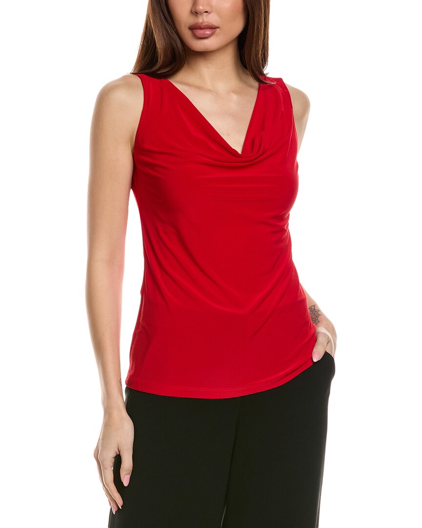 Joseph Ribkoff Cowl Tank In Red