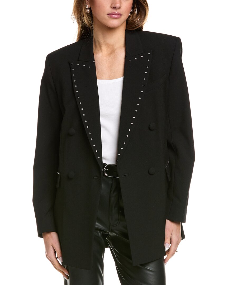 Rag & Bone Emile Wool-blend Blazer In Black