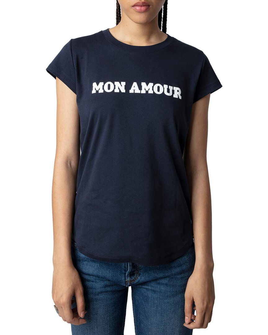 Zadig & Voltaire Wool Mon Amour Shirt In Blue