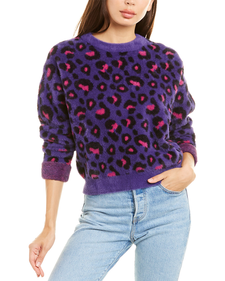 For Love & Lemons Marielle Leopard Sweater Women's Xs | eBay