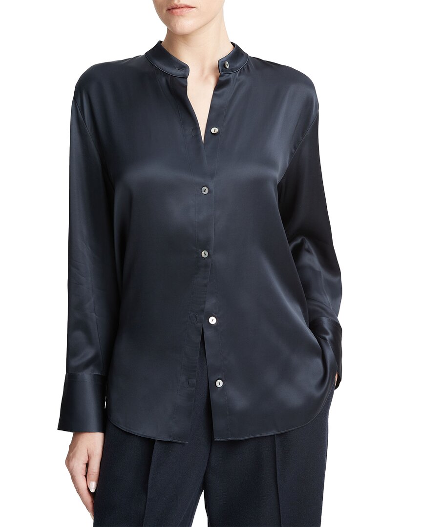 Shop Vince Band Collar Shirt