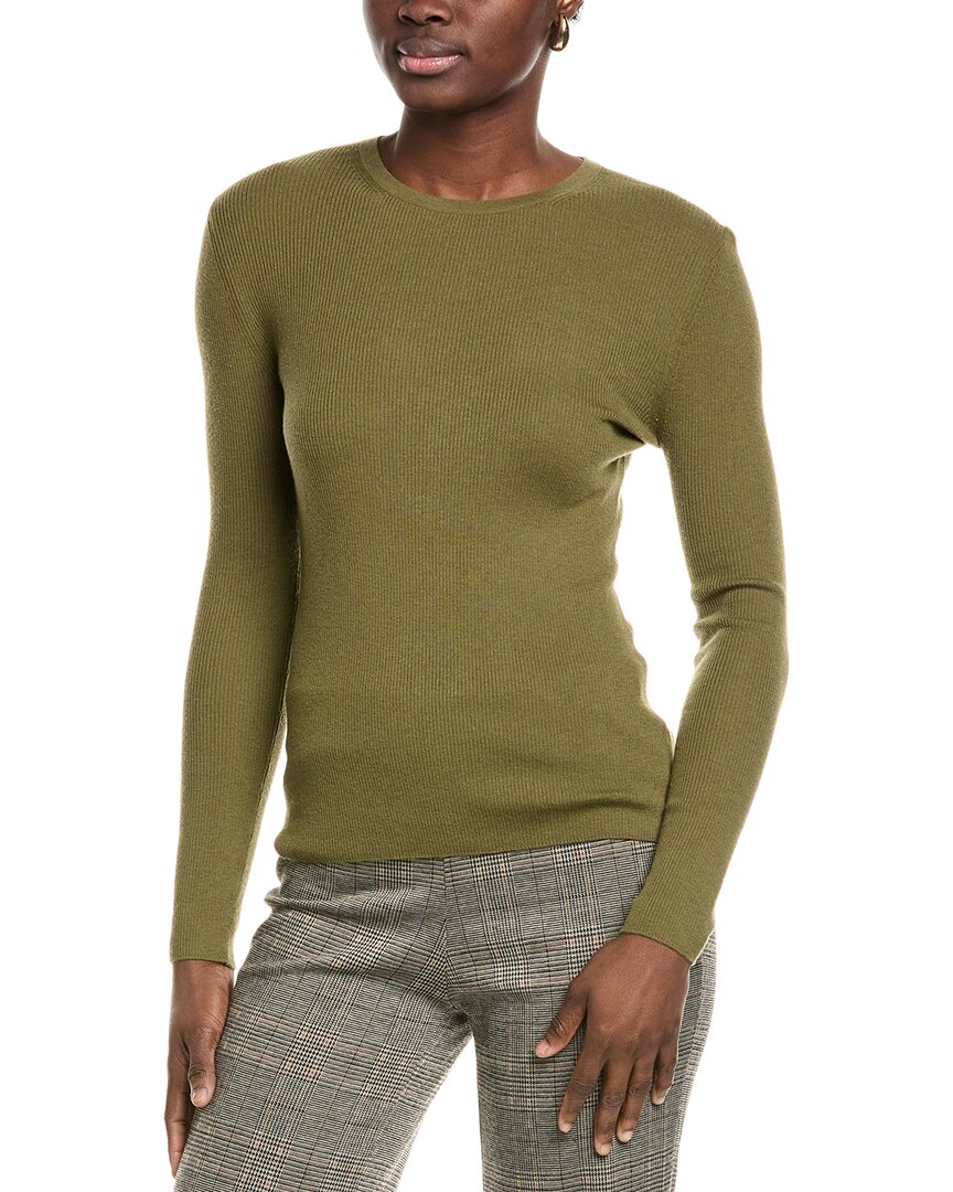 Shop Michael Kors Collection Tissue Hutton Cashmere T-shirt In Green