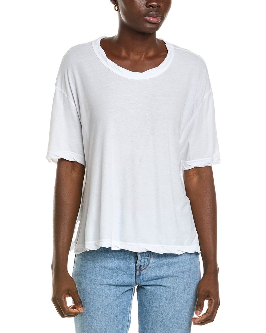 Shop James Perse High Gauge Fresca Jersey T-shirt In White