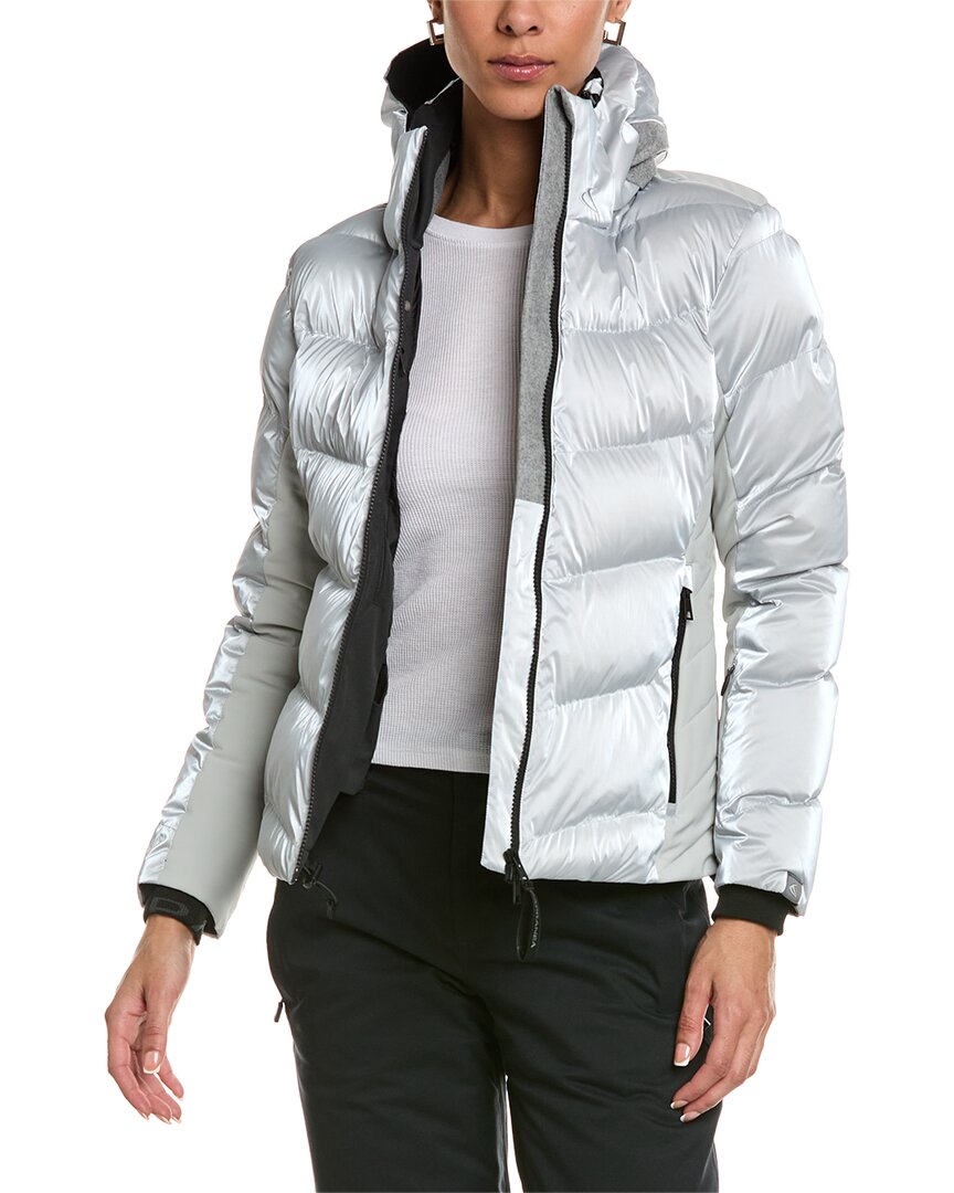 Capranea Varuna Wool-blend Jacket In Silver