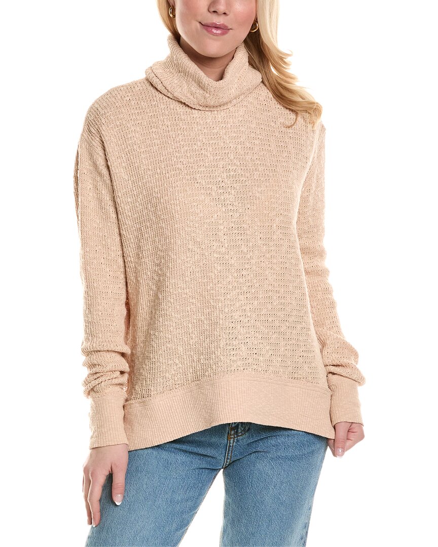 Shop Free People Tommy Turtleneck Pullover In Brown