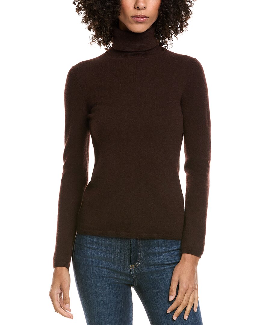 Incashmere Turtleneck Cashmere Sweater In Brown