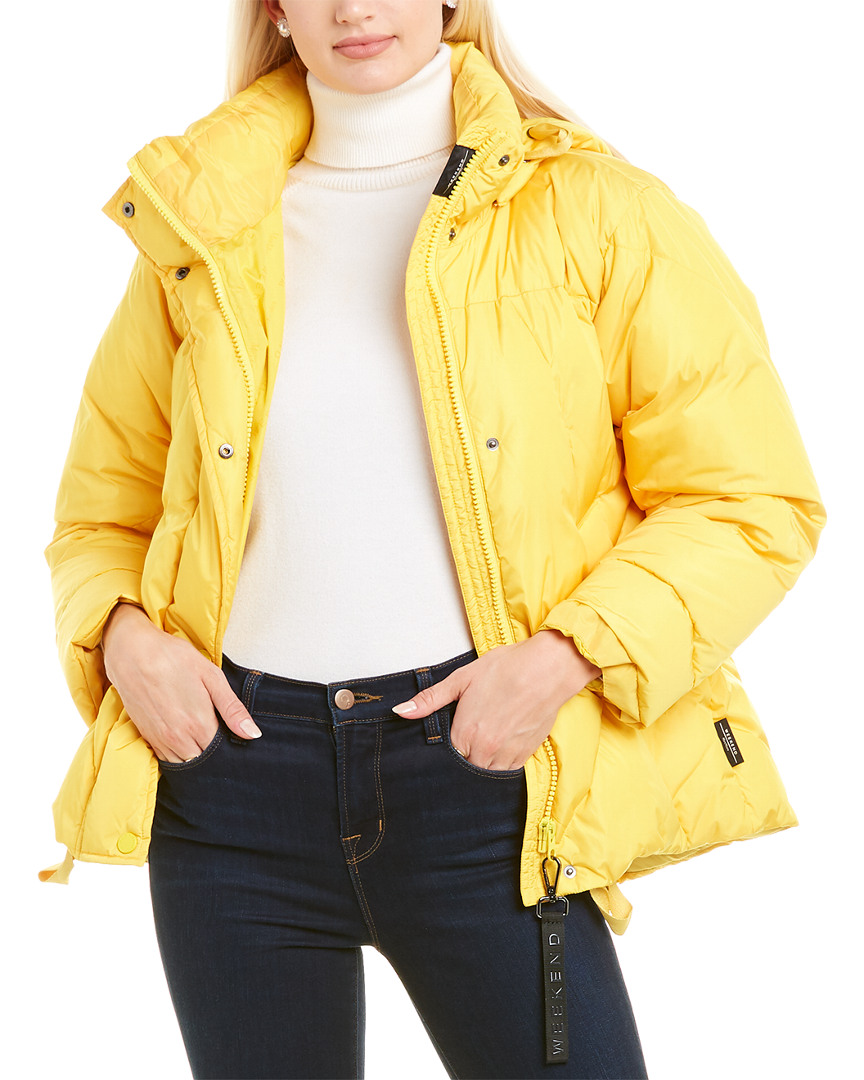 Max Mara Weekend Filo Quilted Jacket Women's Yellow 2 | eBay