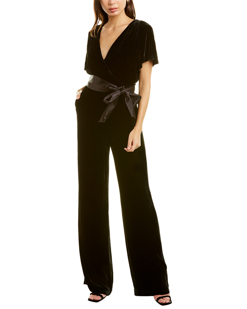 Image of alice + olivia Breanna Silk-Blend Jumpsuit
