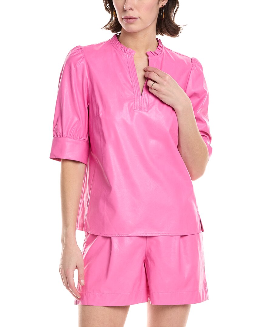 Tyler Boe Stevie Vegan Leather Shorts In Cheeky Pink In Pink