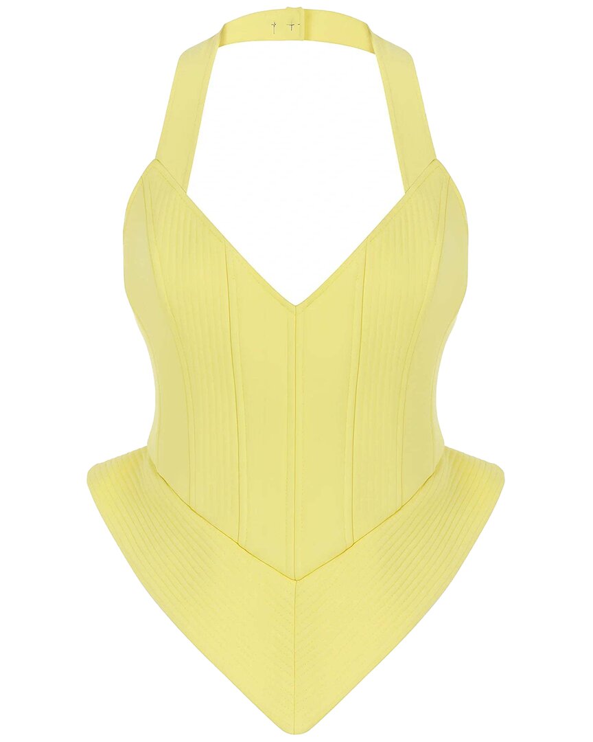 NOCTURNE NOCTURNE CORSET STYLE CROP TOP 