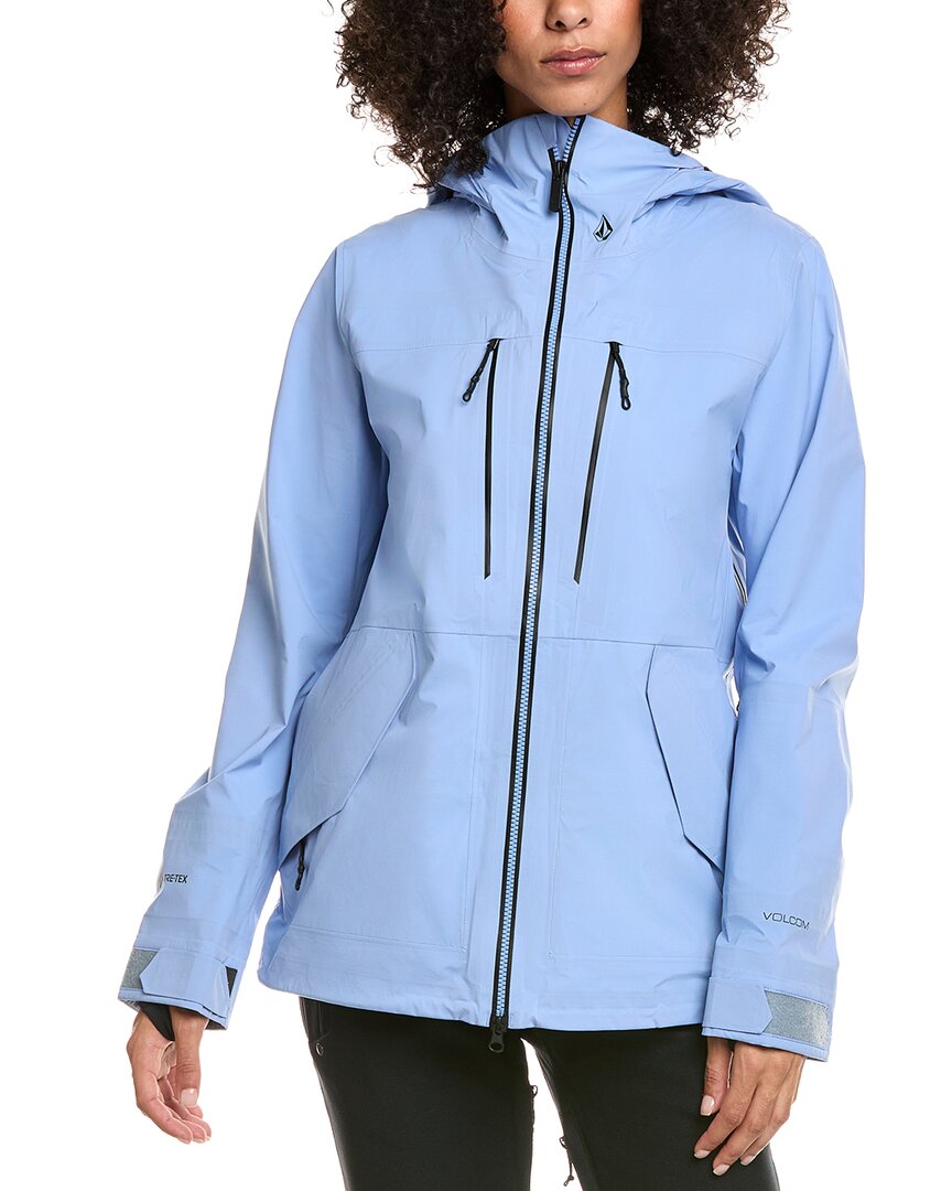 Volcom Stretch Gore Jacket In Blue