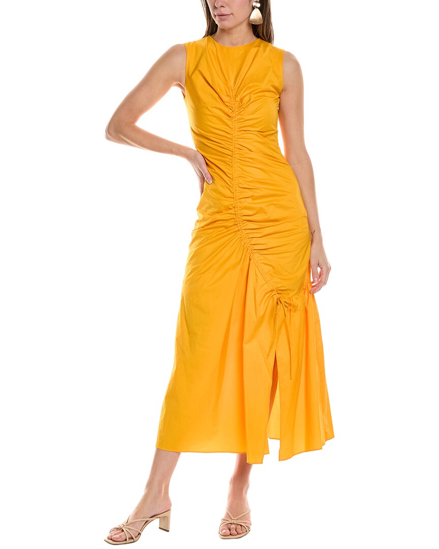 Sandro Maxi Dress In Orange